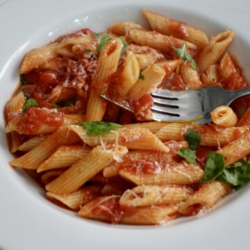 Sambal Penne all'Arrabbiata with spicy tomato garlic sauce