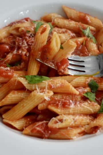 Sambal Penne all'Arrabbiata with spicy tomato garlic sauce