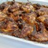 Smothered gumbo wings with andouille sausage and rich gumbo gravy.